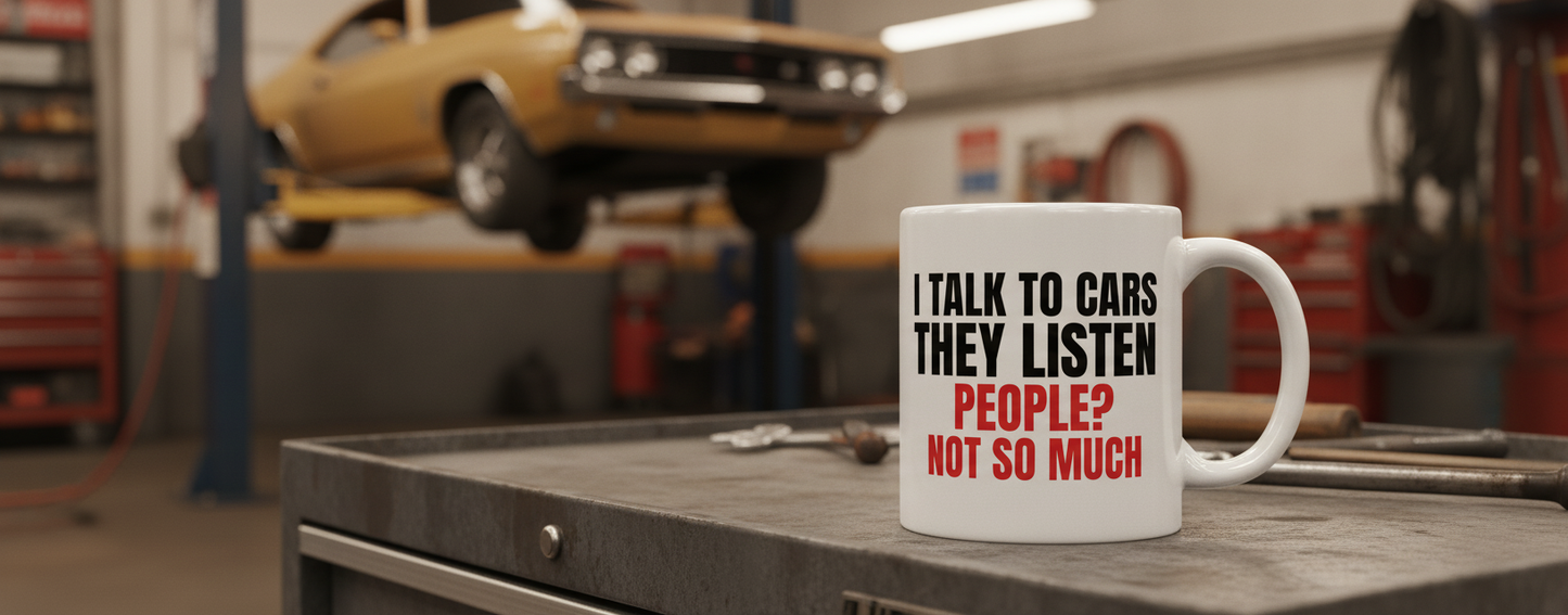 I Talk to Cars Mug