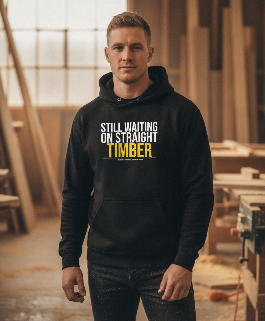 Still Waiting on Straight Timber Hoodie