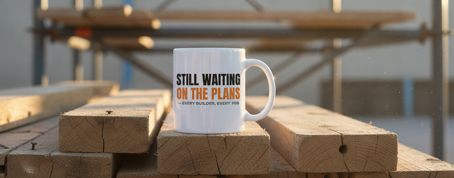 Still Waiting on the Plans Mug