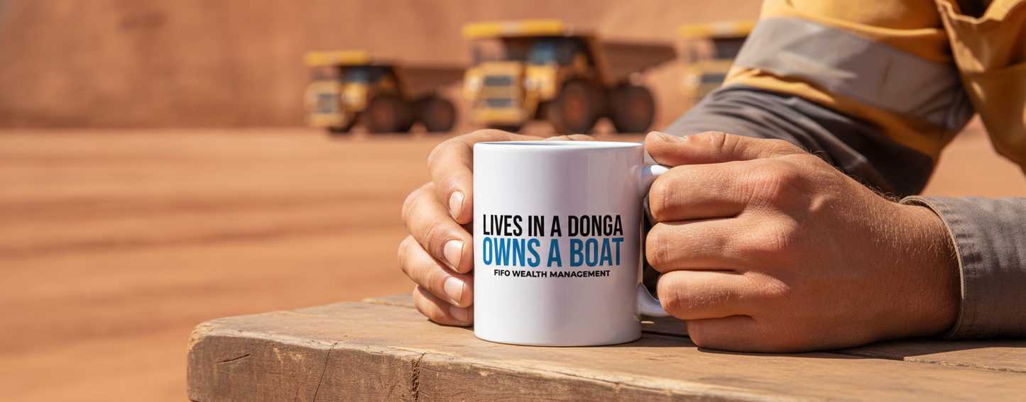 Lives in a Donga, Owns a Boat Mug