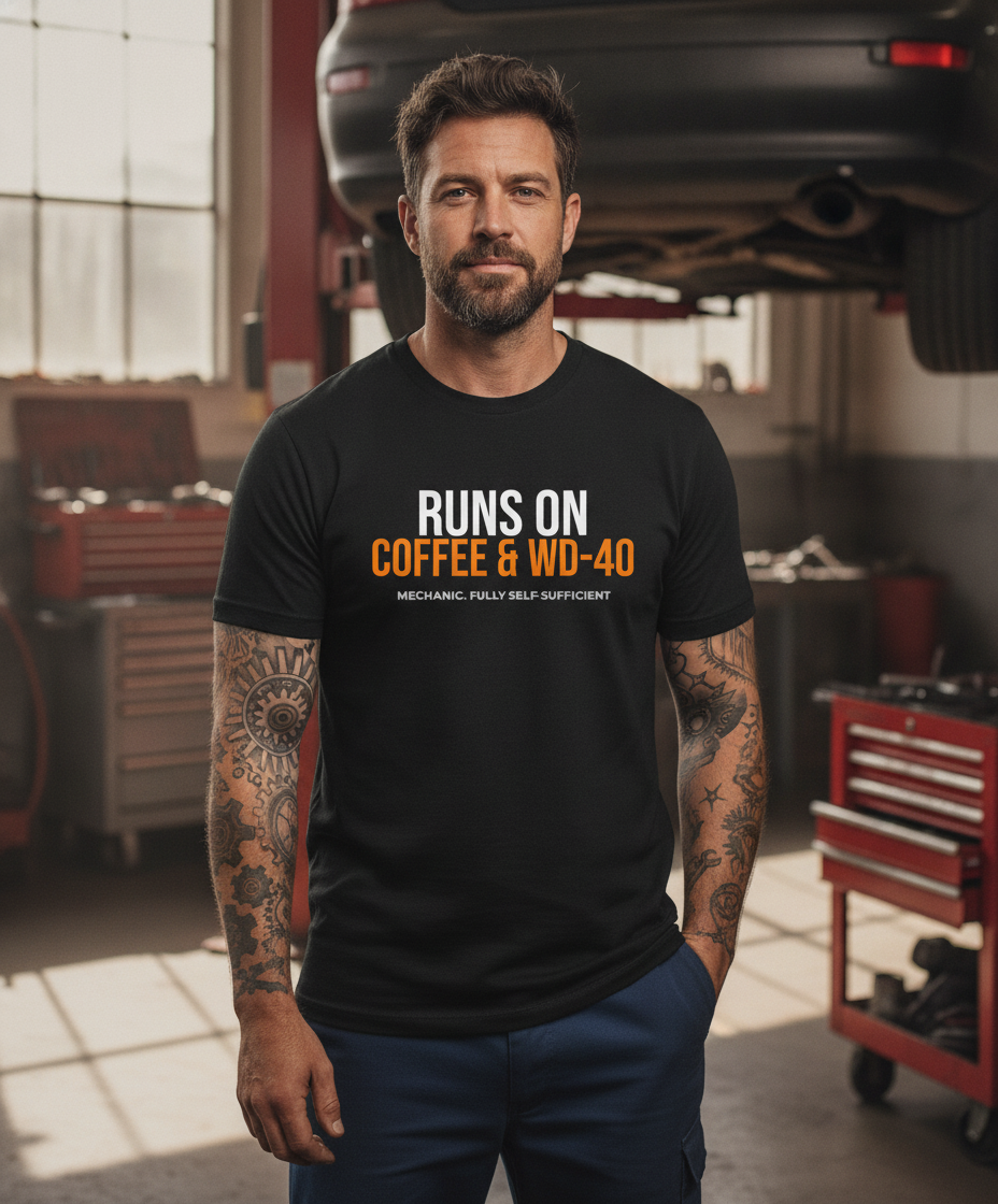 Runs on Coffee & WD-40 Tee