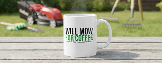Will Mow for Coffee Mug